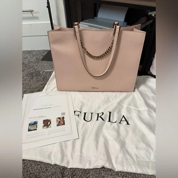 Furla Pink Tote Bag - Picture 3 of 13